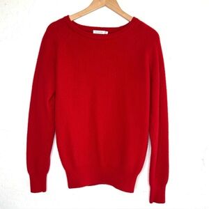 SUITSUPPLY Wool Cashmere Red Knit Sweater